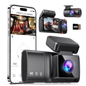 Brand new 3 channels 4k Dash Cam with 64GB Card